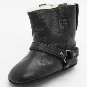 Frye baby harness boots; black; 12-18mos